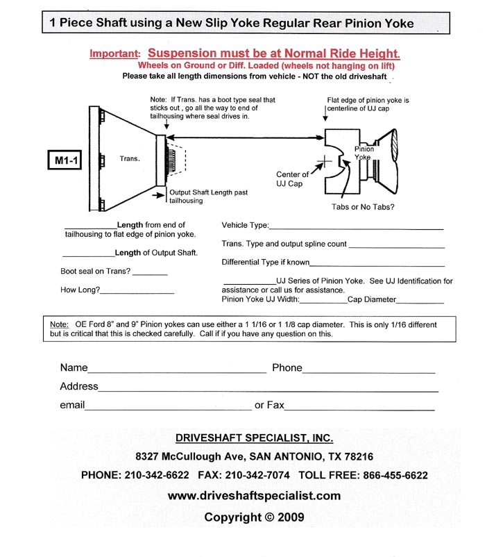 Dodge truck driveshafts page